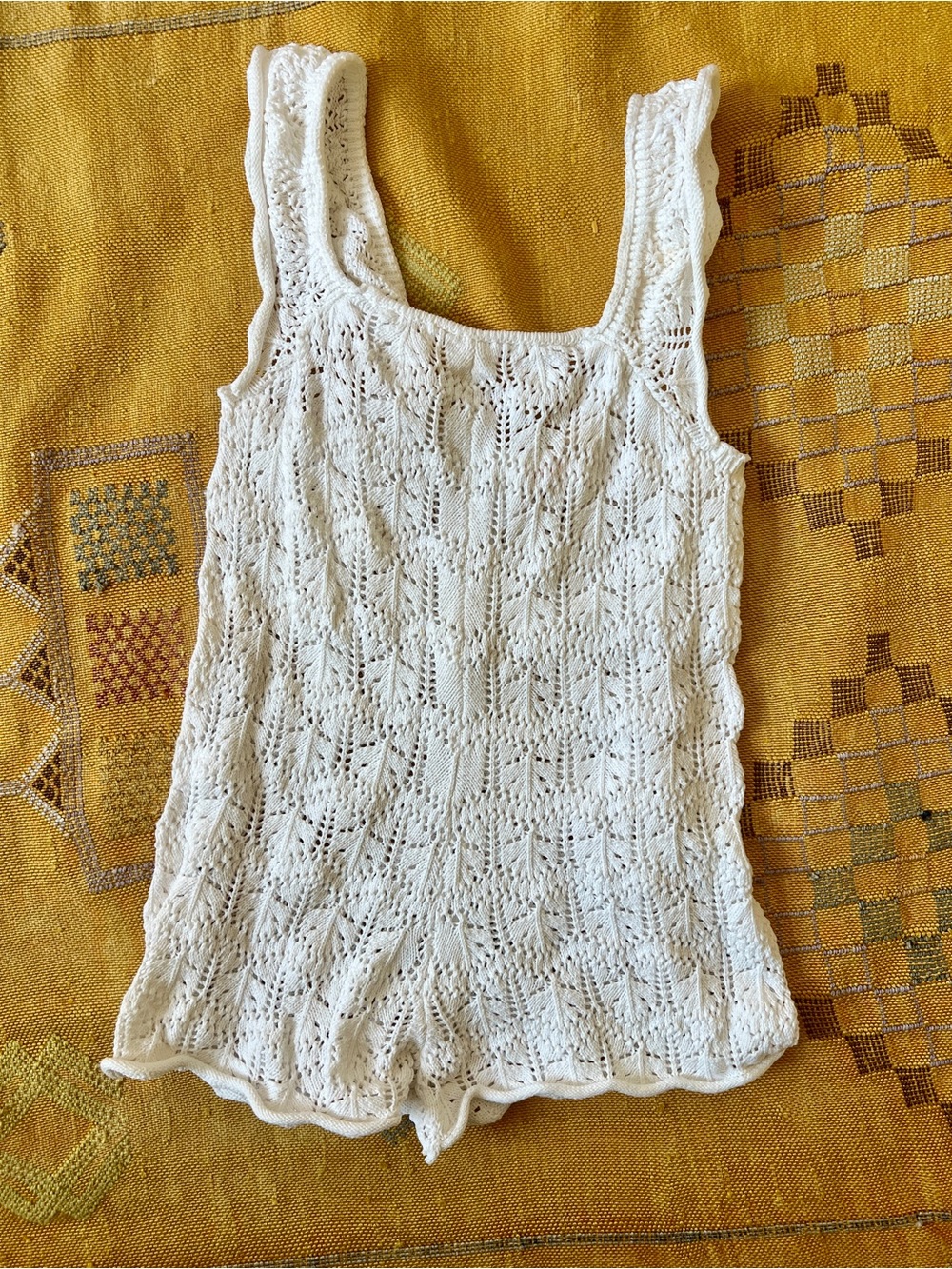Zara white crochet romper for toddler girls size 3-4